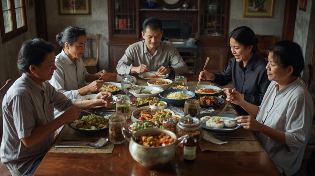 quy tắc ứng xử trong bữa ăn